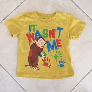Yellow curious George t-shirt